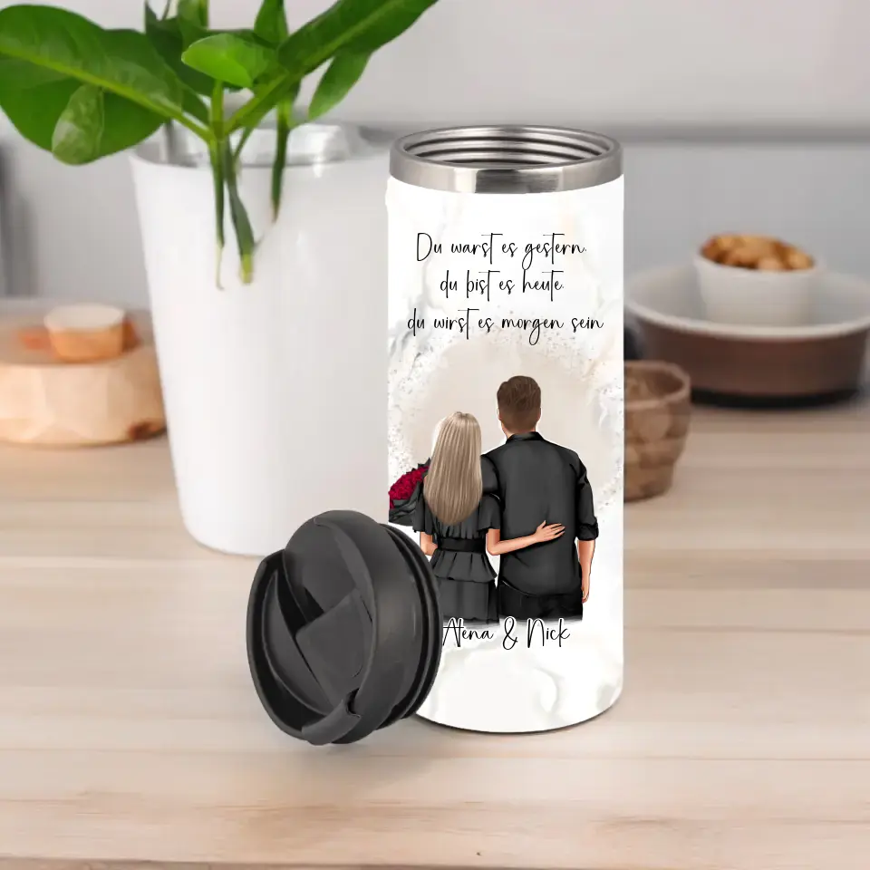 Paar Tasse / Thermobecher - Personalisiert