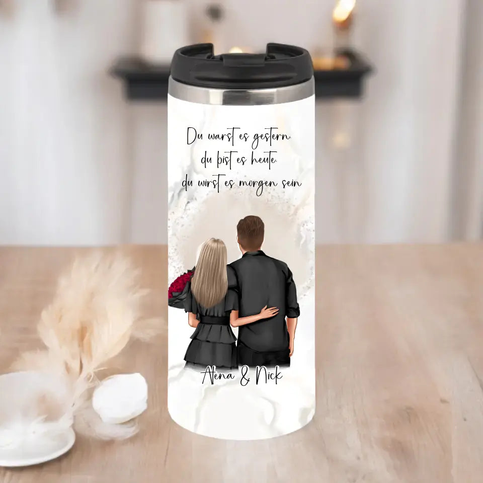 Paar Tasse / Thermobecher - Personalisiert