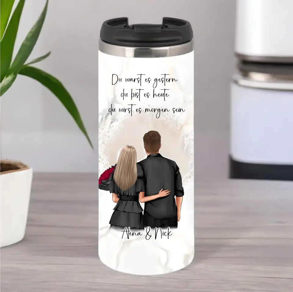 Paar Tasse / Thermobecher - Personalisiert