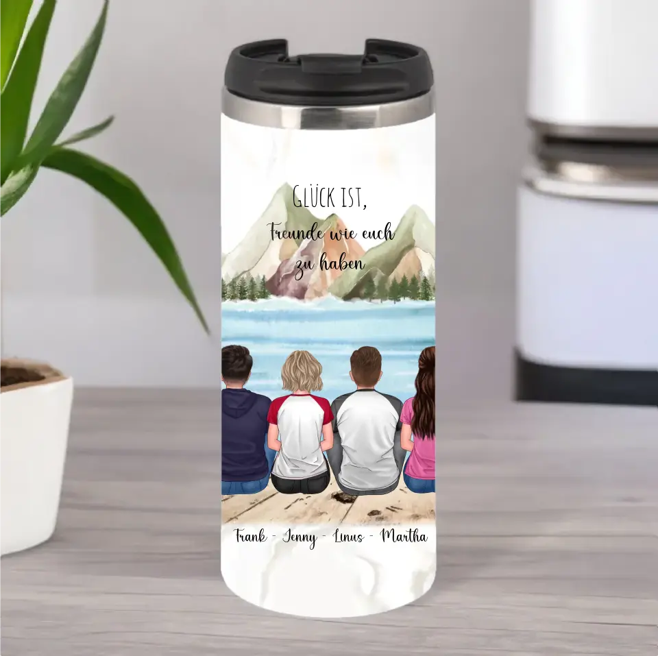 3-4 Freunde Tasse / Thermobecher