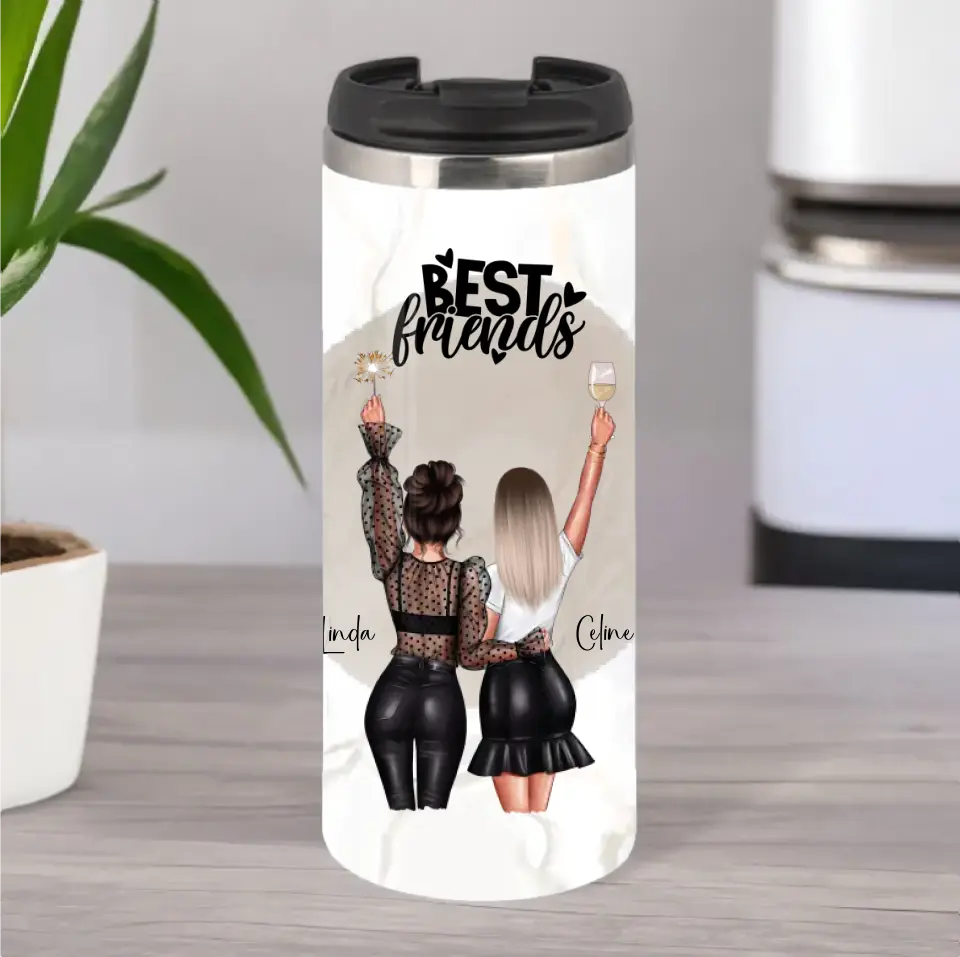 2- 3 Beste Freundinnen Tasse / Thermobecher