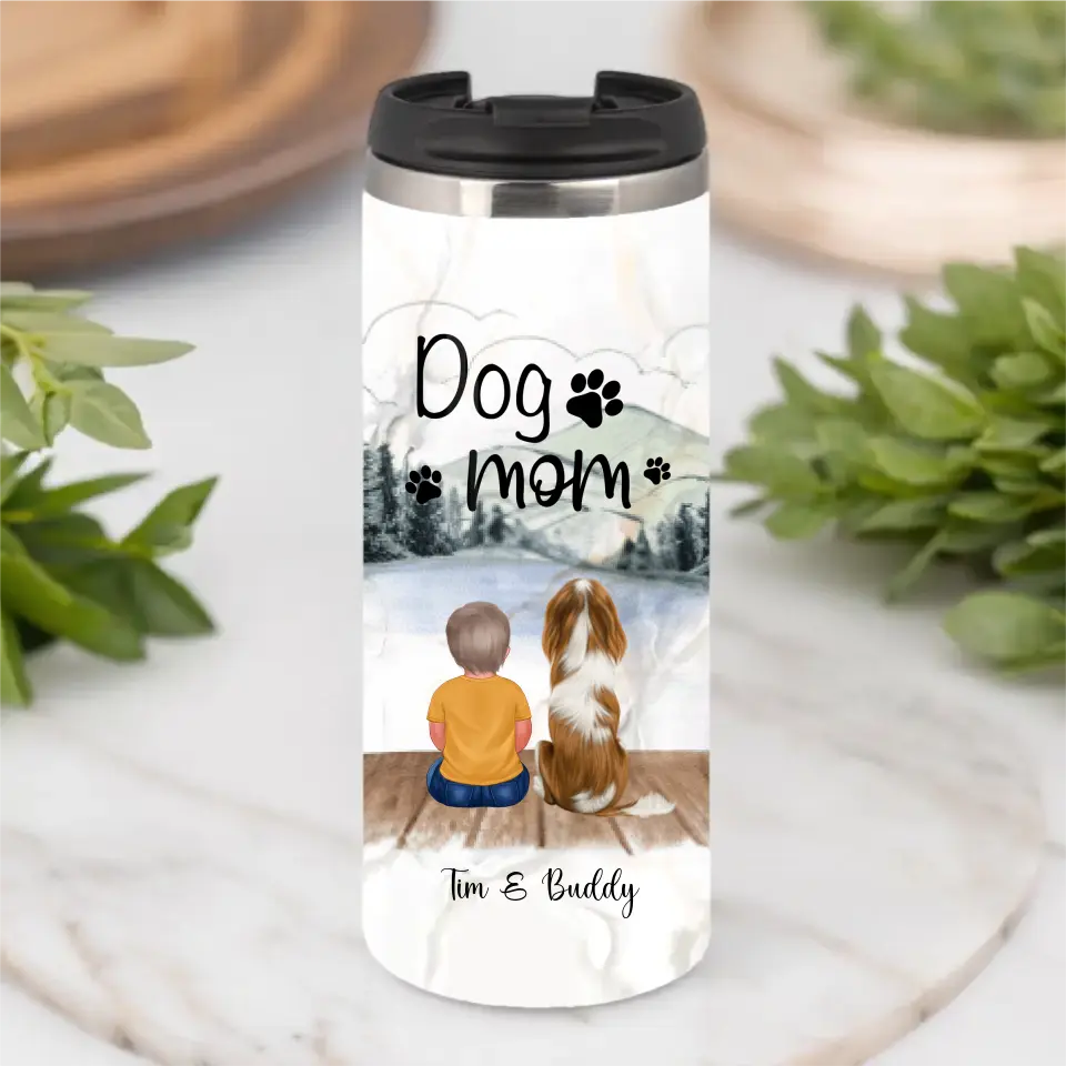 Baby/Kind mit Haustier Tasse / Thermobecher