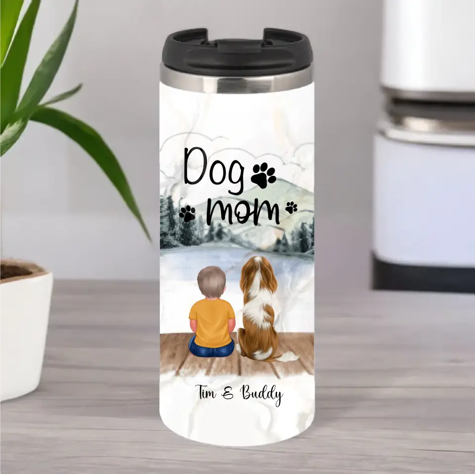 Baby/Kind mit Haustier Tasse / Thermobecher