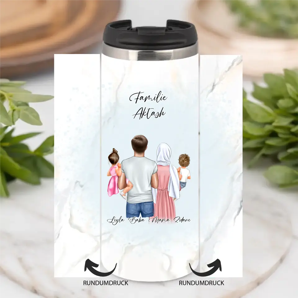 Familie mit 1-2 Kindern Tasse / Thermobecher