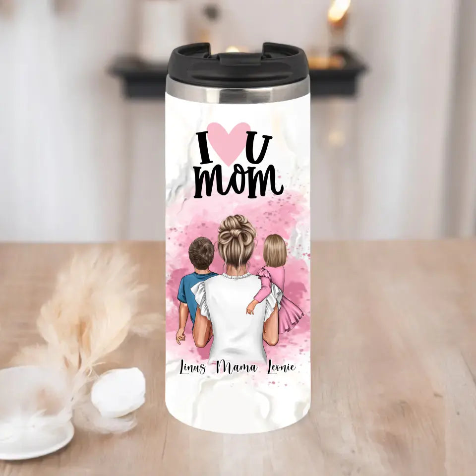 Mama & 1-2 Kinder Tasse / Thermobecher