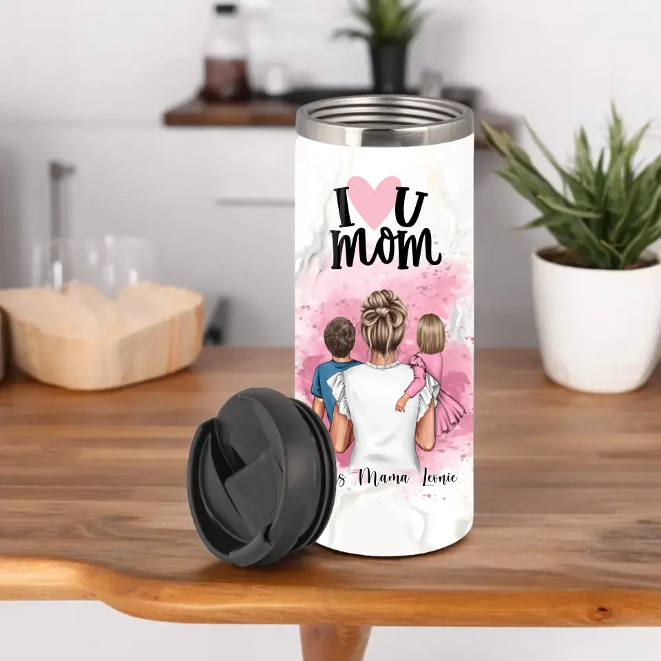 Mama & 1-2 Kinder Tasse / Thermobecher