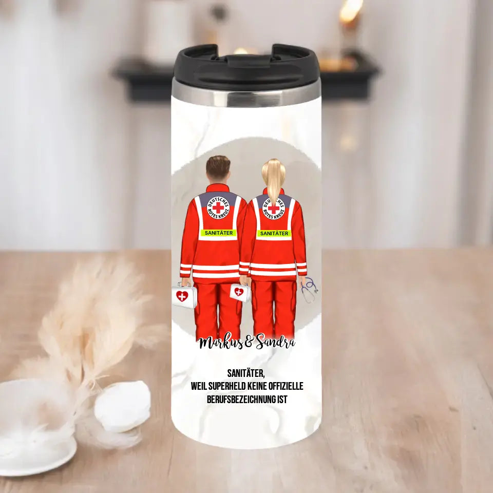 1-2 Sanitäter Tasse / Thermobecher