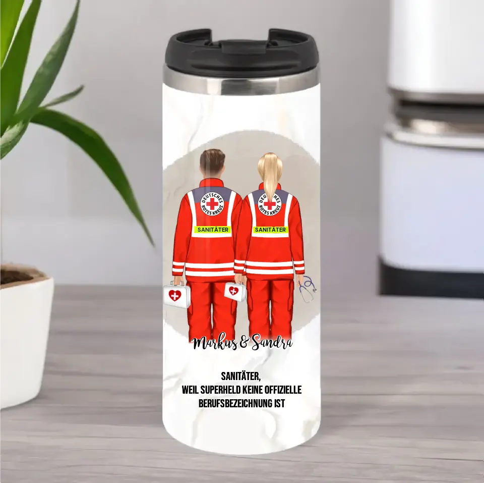 1-2 Sanitäter Tasse / Thermobecher