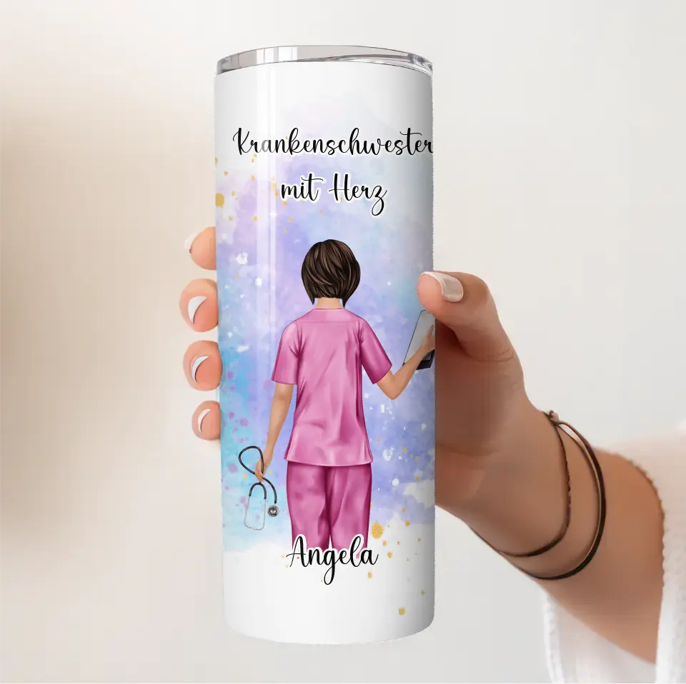 Personalisierte Krankenschwester Tasse / Thermobecher