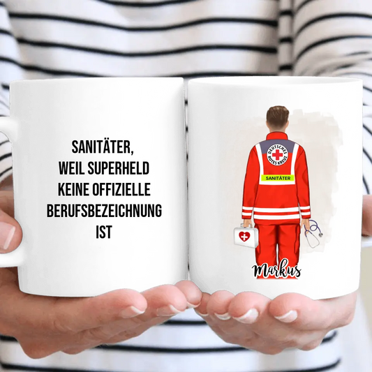 1-2 Sanitäter Tasse / Thermobecher