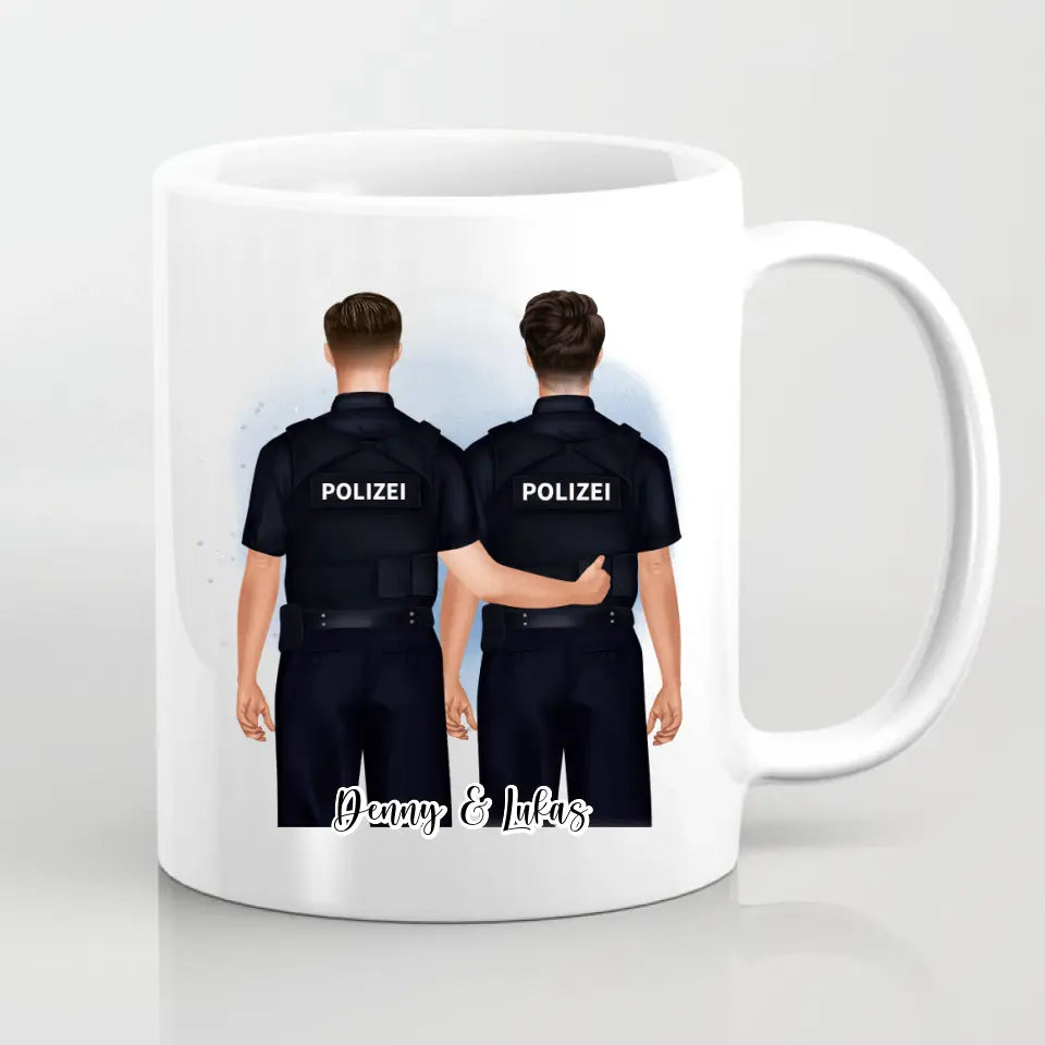 2-3 Polizisten Tasse / Thermobecher