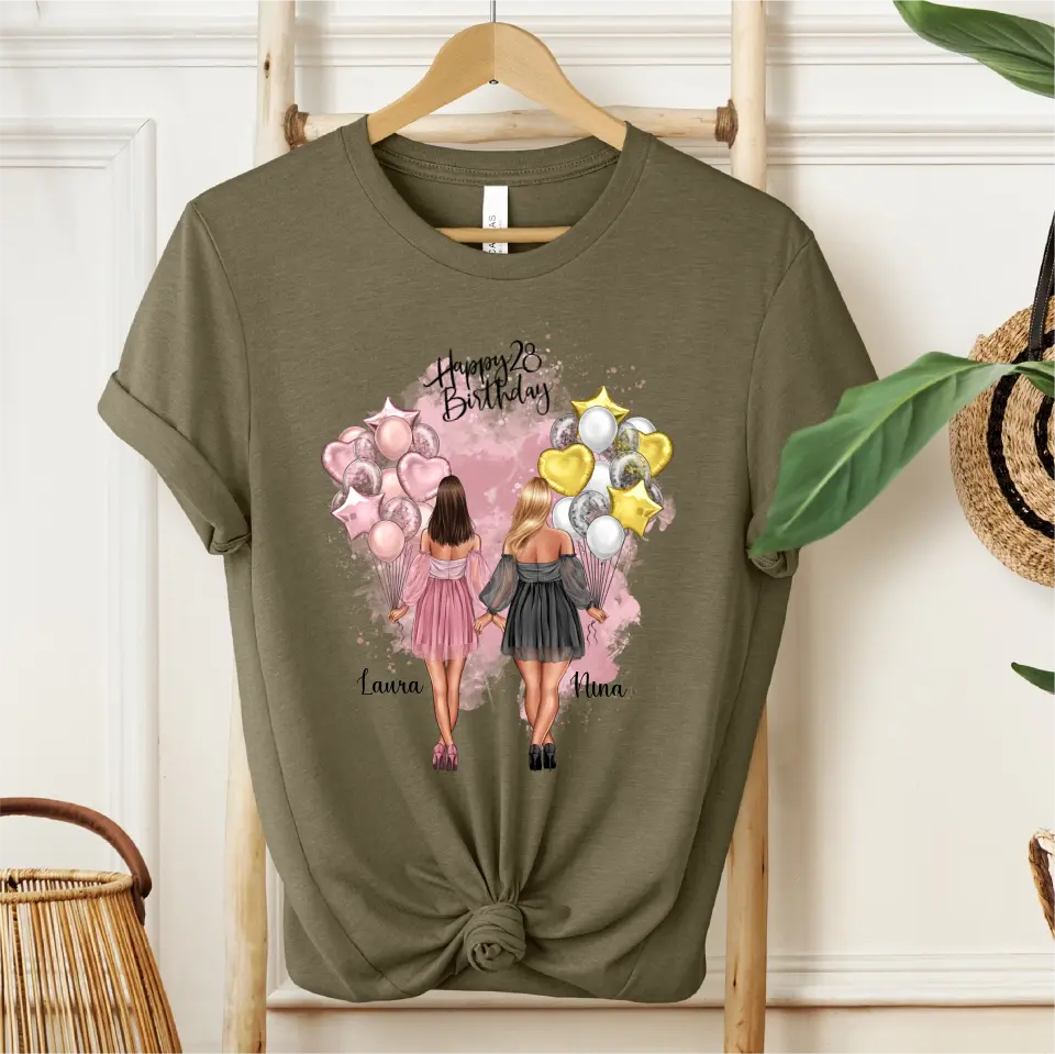 Birthday Freundinnen Skinny & Curvy T-Shirt