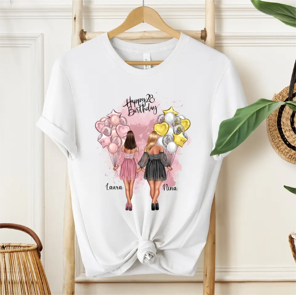 Birthday Freundinnen Skinny & Curvy T-Shirt