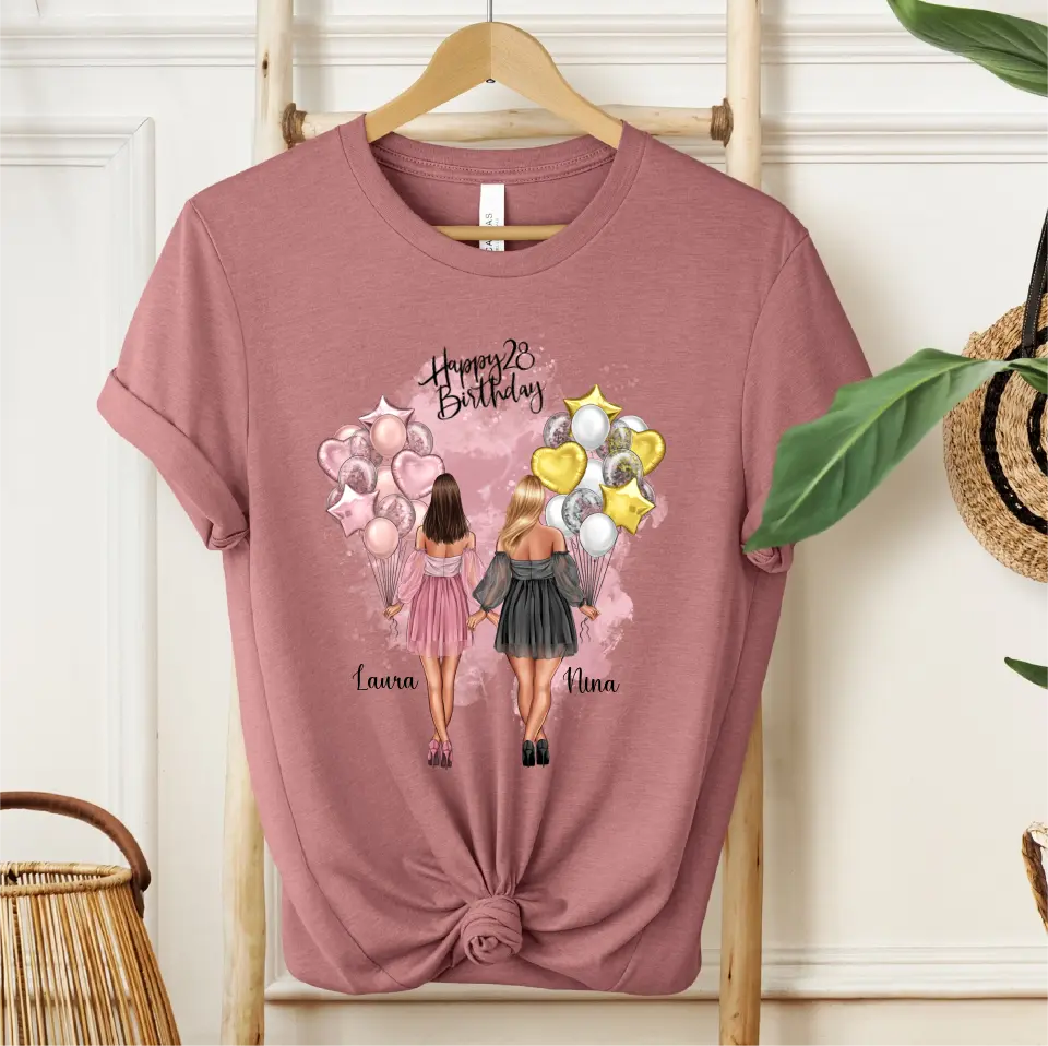 Birthday Freundinnen Skinny & Curvy T-Shirt