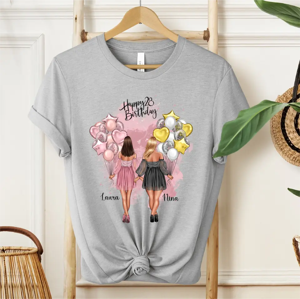 Birthday Freundinnen Skinny & Curvy T-Shirt