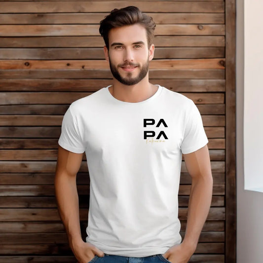 Personalisiertes T-Shirt Papa & Kindername