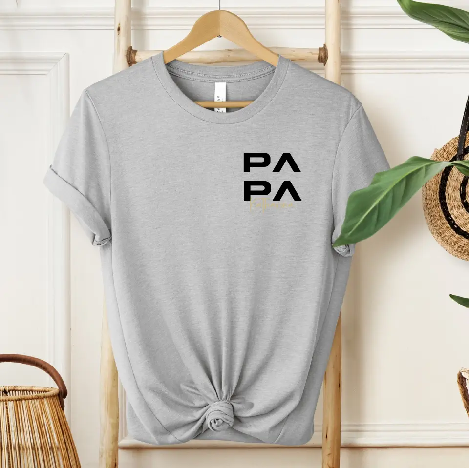 Personalisiertes T-Shirt Papa & Kindername