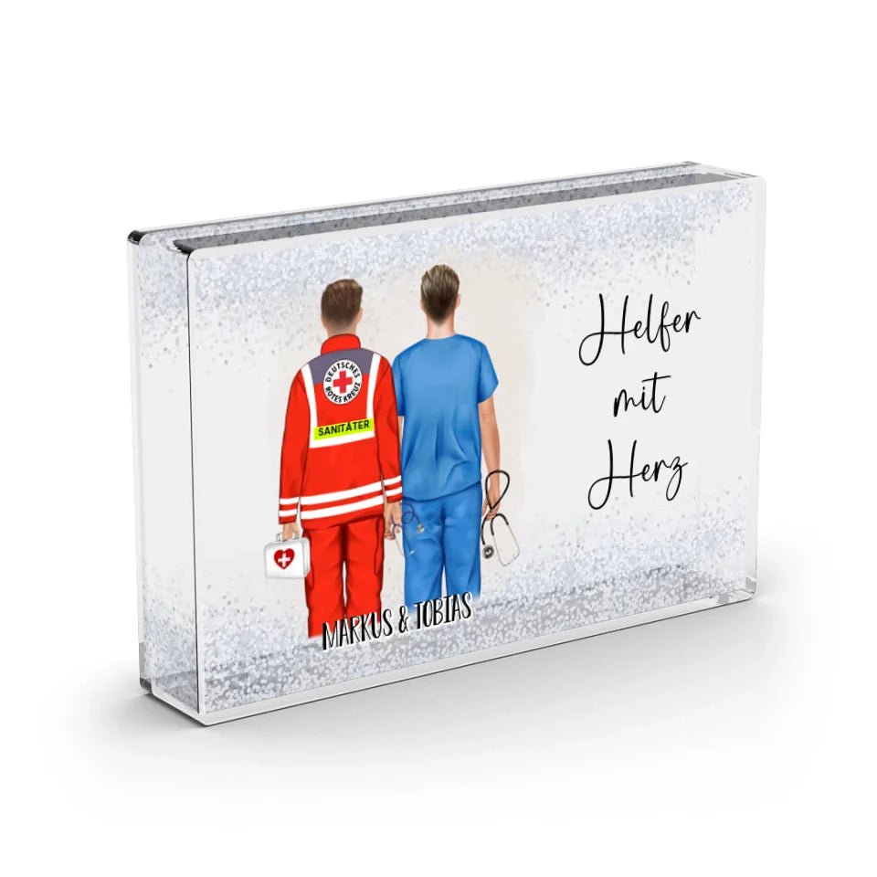 Sanitäter & Krankenpfleger Schneekugel Schnee