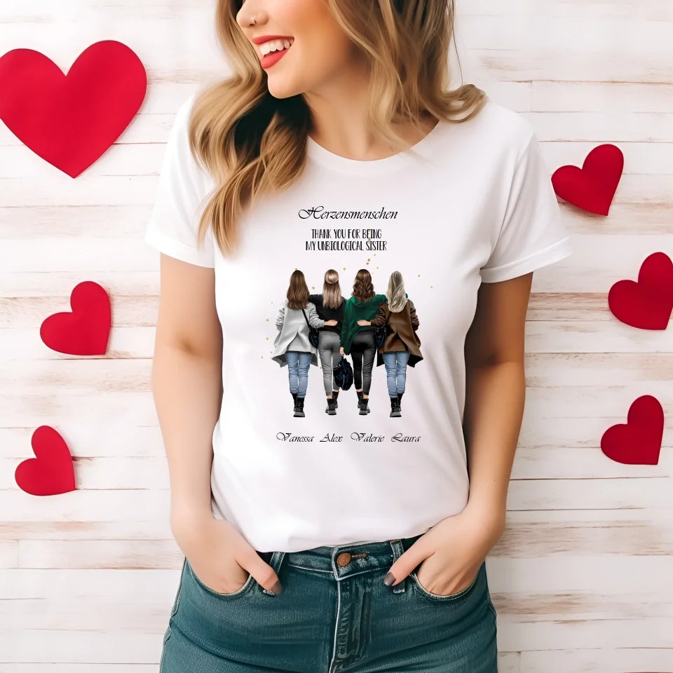 2-4 Beste Freundinnen T-Shirt