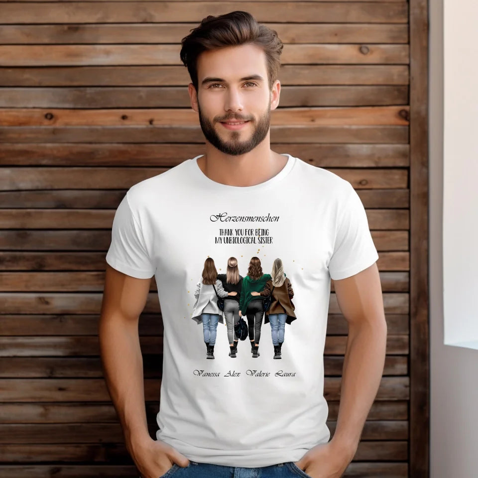 2-4 Beste Freundinnen T-Shirt