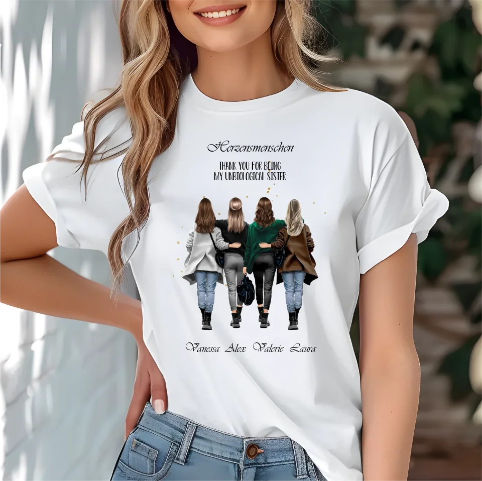 2-4 Beste Freundinnen T-Shirt