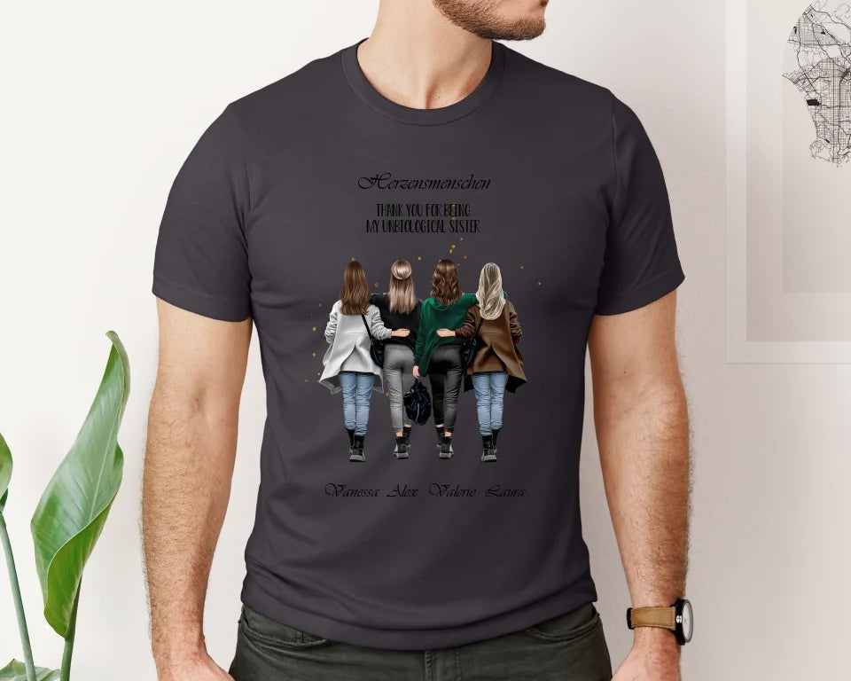 2-4 Beste Freundinnen T-Shirt