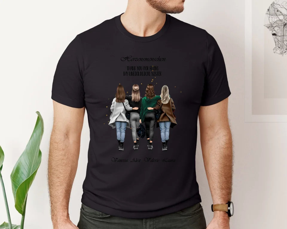 2-4 Beste Freundinnen T-Shirt
