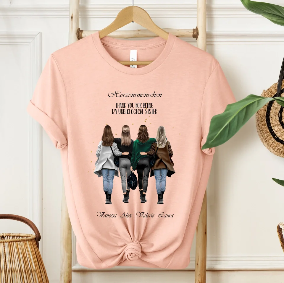 2-4 Beste Freundinnen T-Shirt