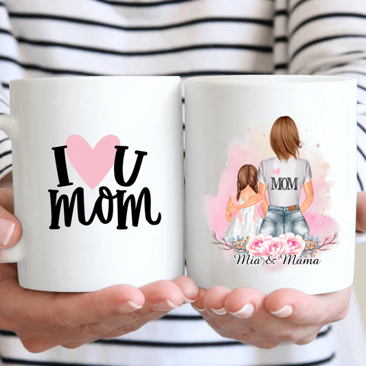 Mama & Tochter/Sohn Tasse / Thermobecher