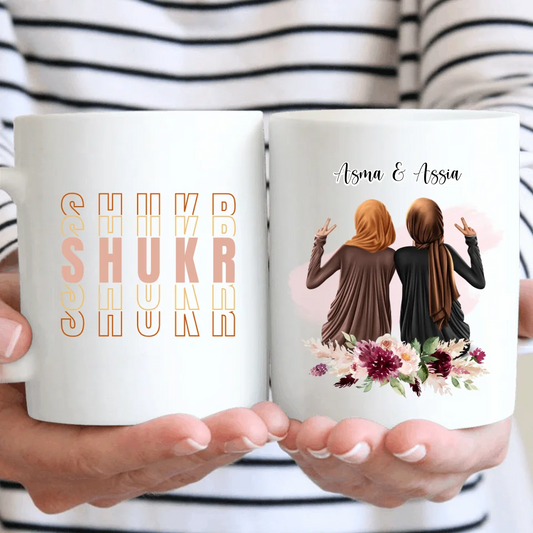 Hijab/Haare 2-4 Freundinnen Tasse / Thermobecher