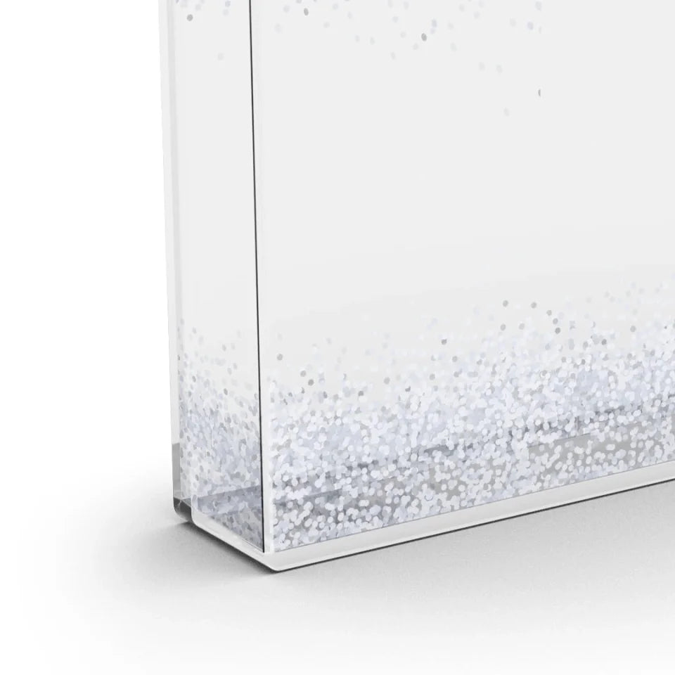 1-2 Kellner (Mann/Frau) Schneekugel Schnee