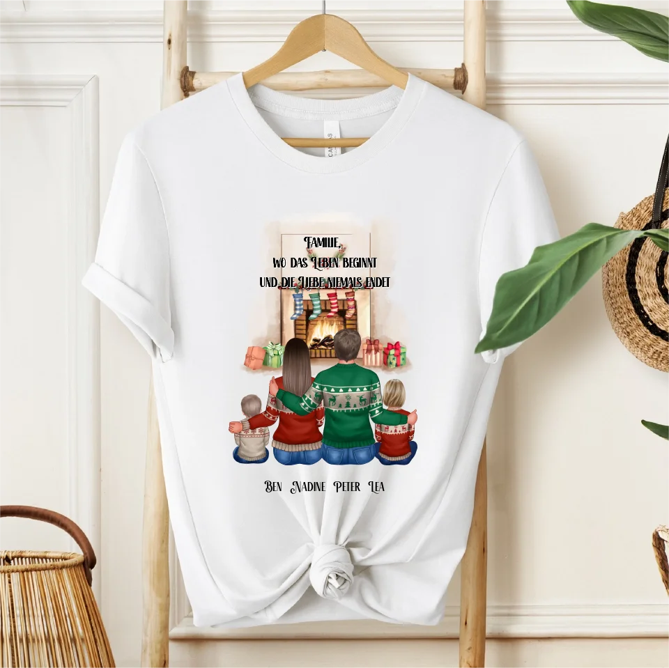 Familie 3-5 Personen + Haustier T-Shirt