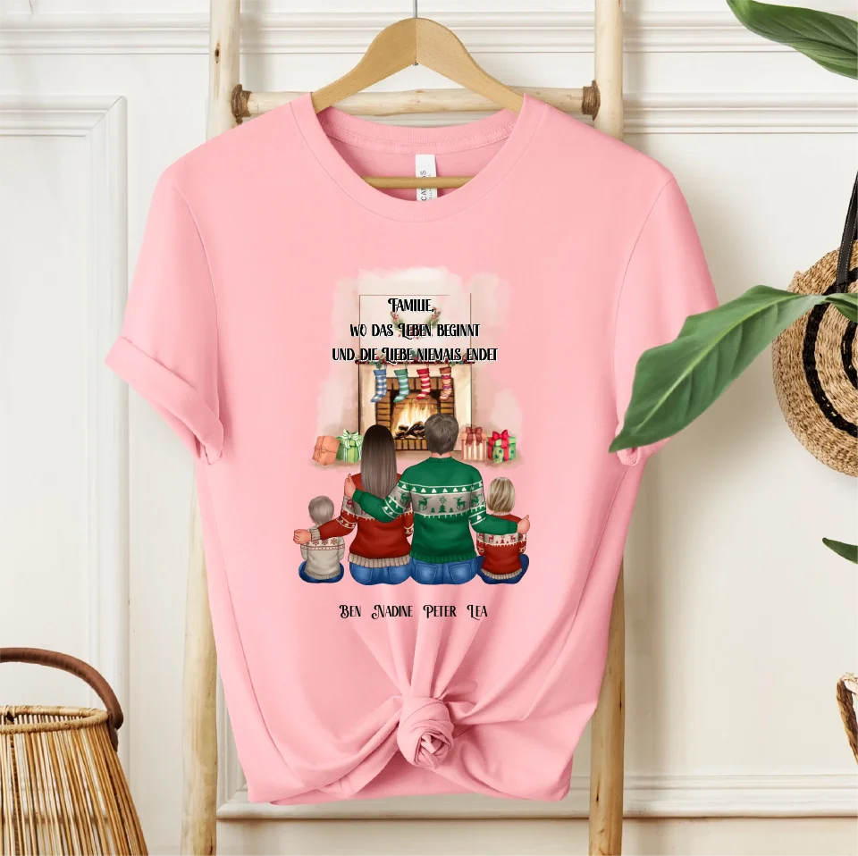 Familie 3-5 Personen + Haustier T-Shirt