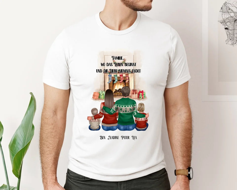 Familie 3-5 Personen + Haustier T-Shirt