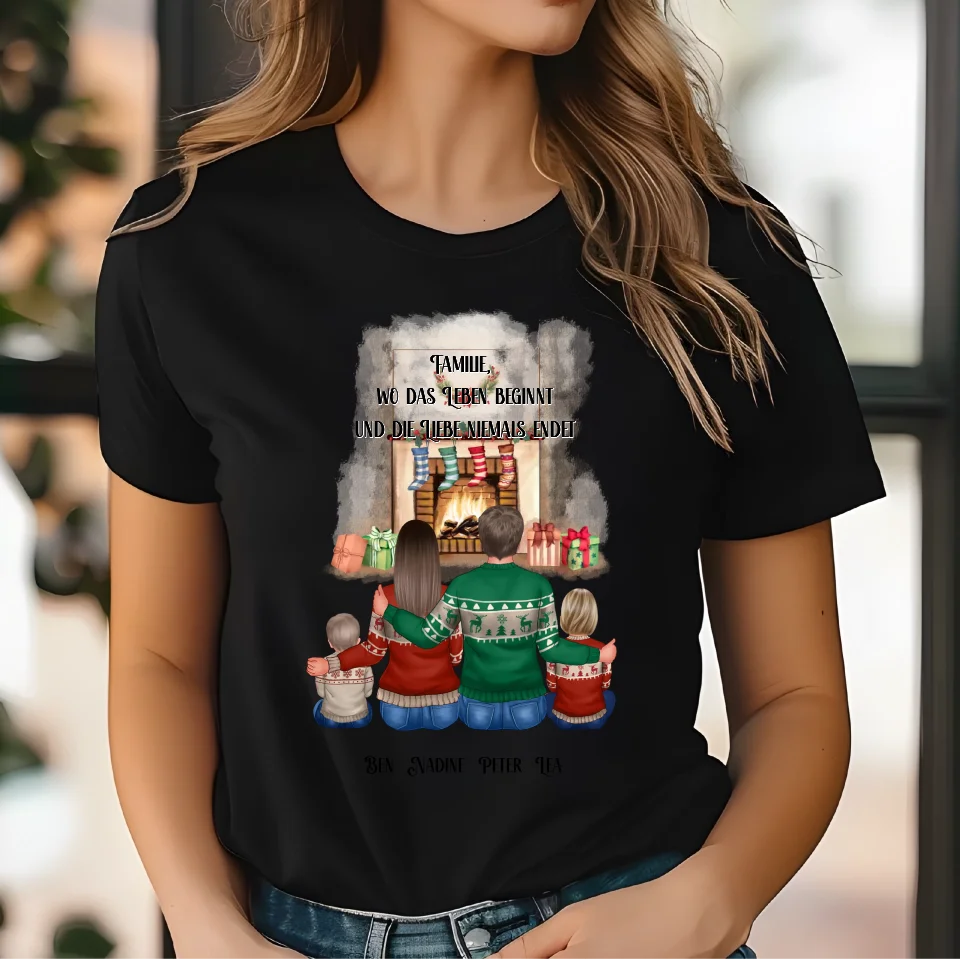 Familie 3-5 Personen + Haustier T-Shirt