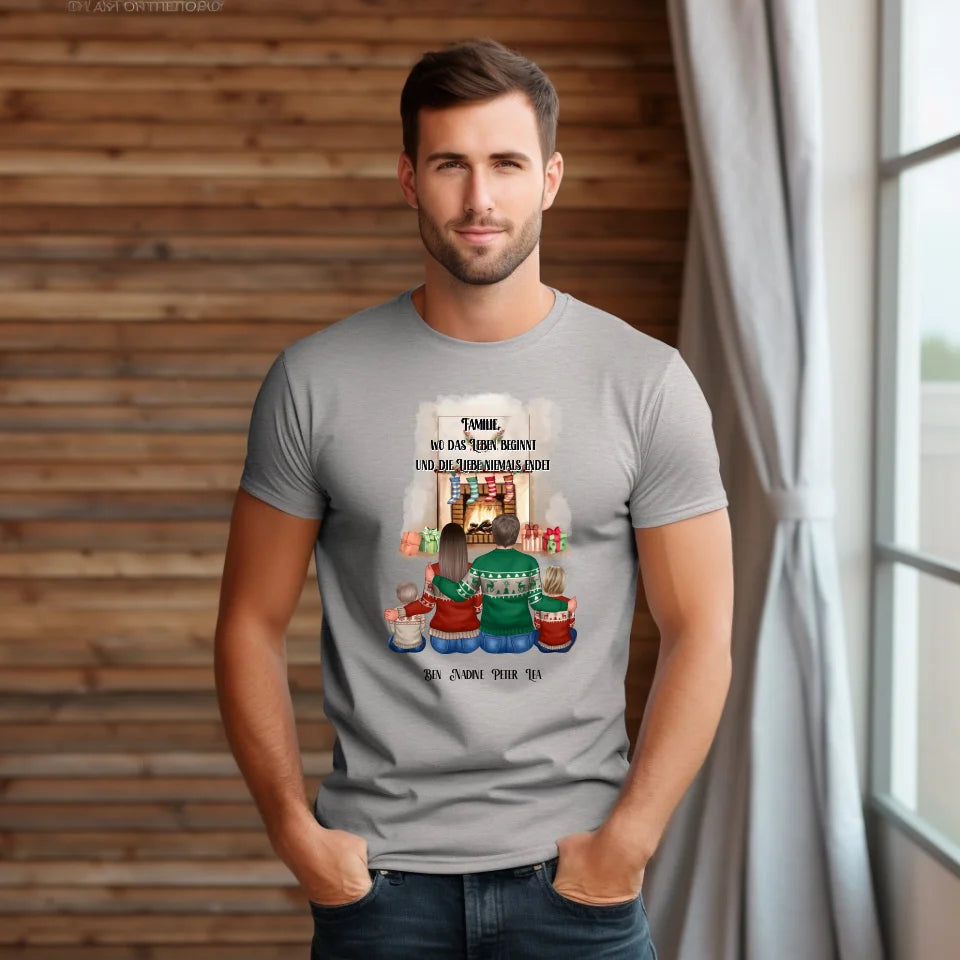 Familie 3-5 Personen + Haustier T-Shirt