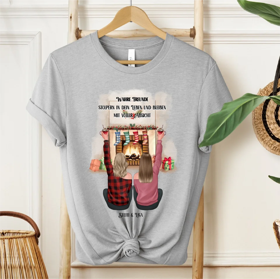2-3 Freundinnen Winter T-Shirt