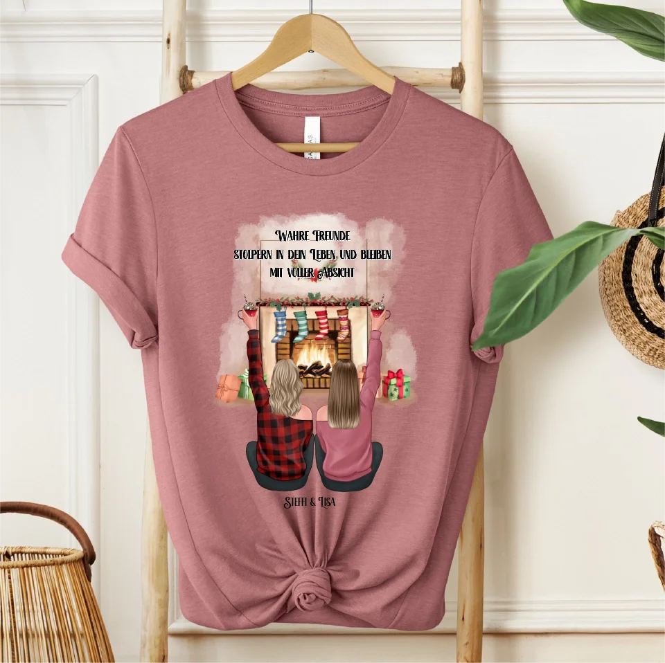 2-3 Freundinnen Winter T-Shirt
