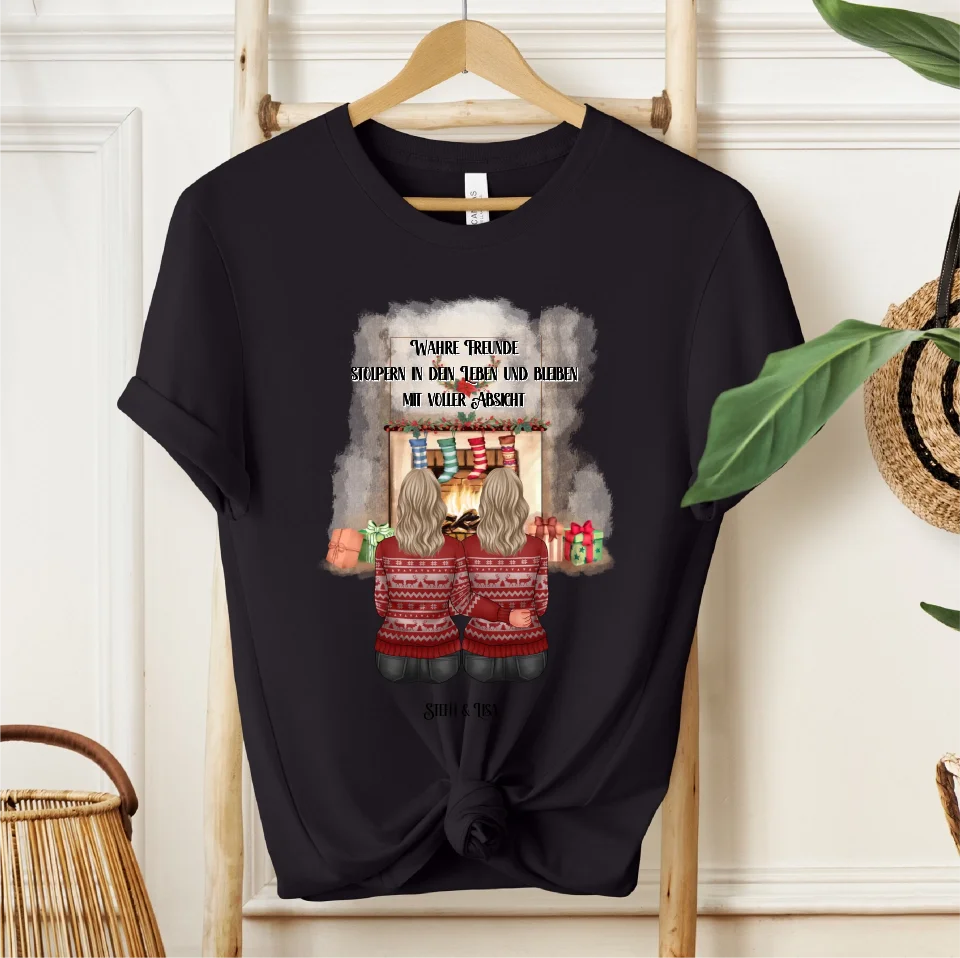 2-3 Freundinnen Winter T-Shirt