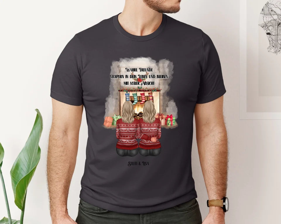 2-3 Freundinnen Winter T-Shirt