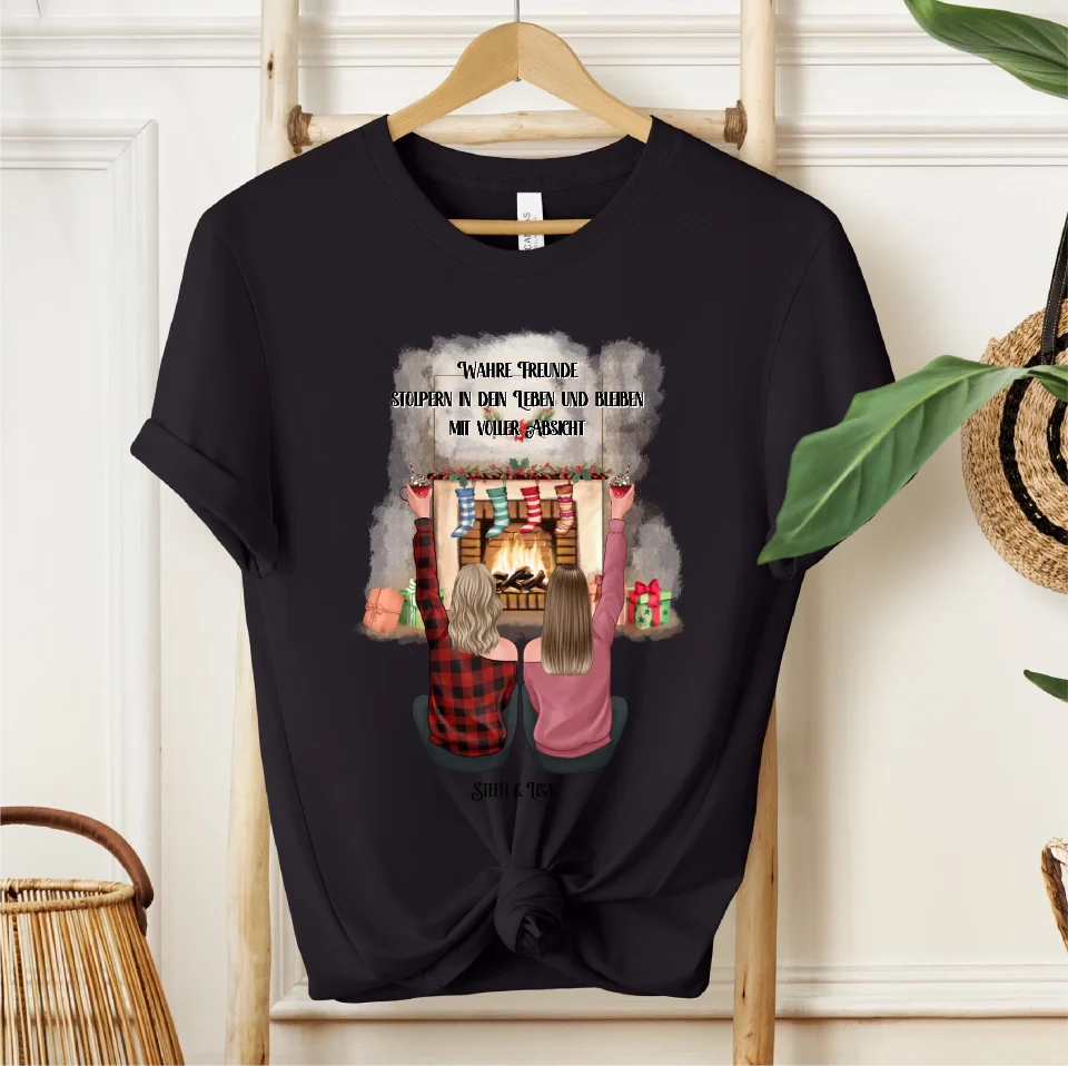 2-3 Freundinnen Winter T-Shirt