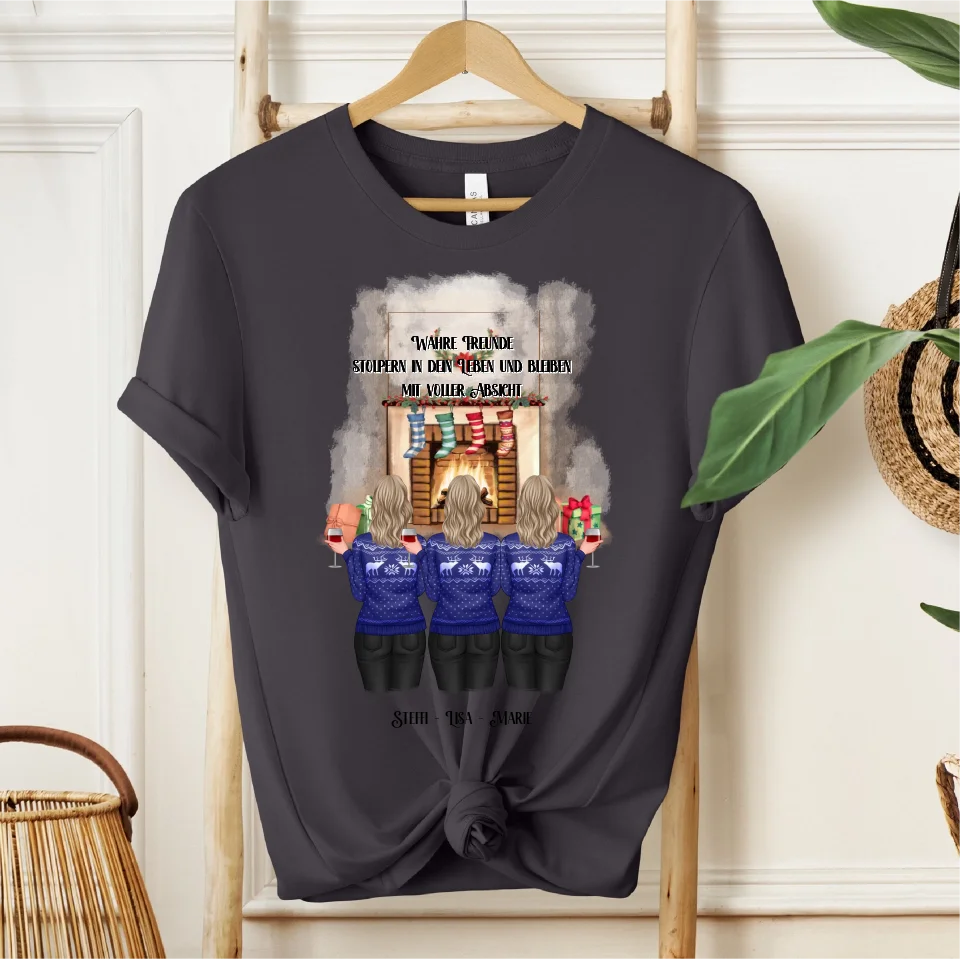 2-4 Freundinnen Winter T-Shirt