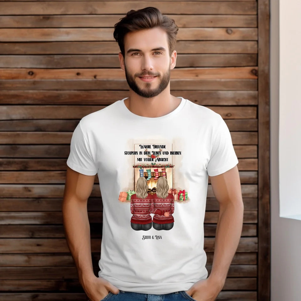 2-3 Freundinnen Winter T-Shirt