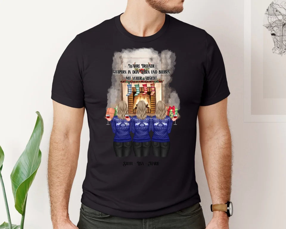 2-4 Freundinnen Winter T-Shirt