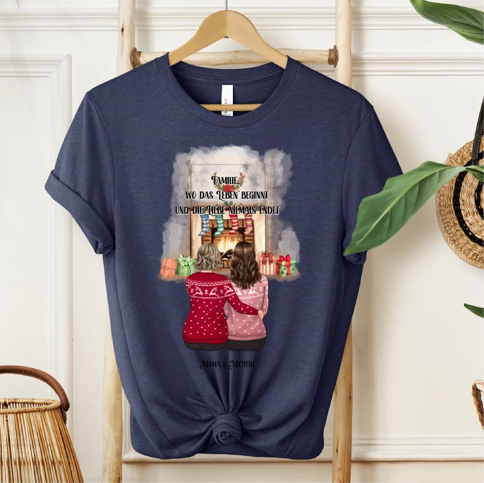 Mama & Tochter/Sohn Winter T-Shirt