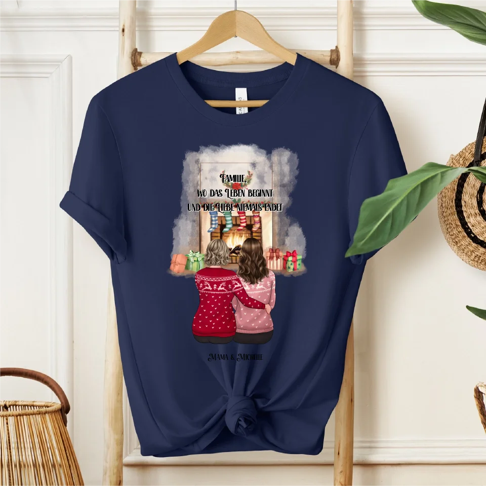 Mama & Tochter/Sohn Winter T-Shirt