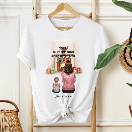 Mama & 1-3 Kinder Winter T-Shirt