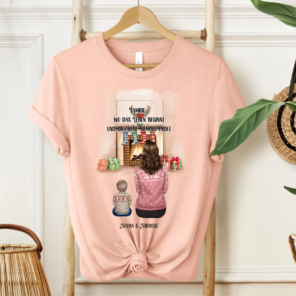 Mama & 1-3 Kinder Winter T-Shirt