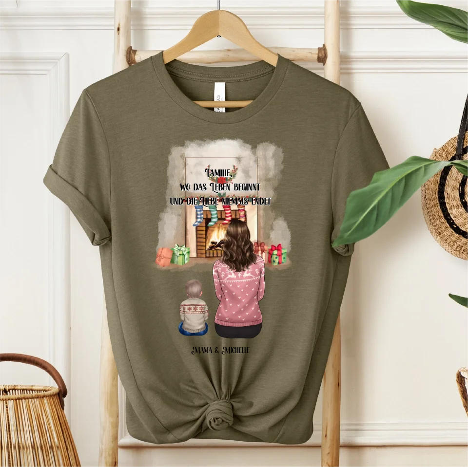 Mama & 1-3 Kinder Winter T-Shirt