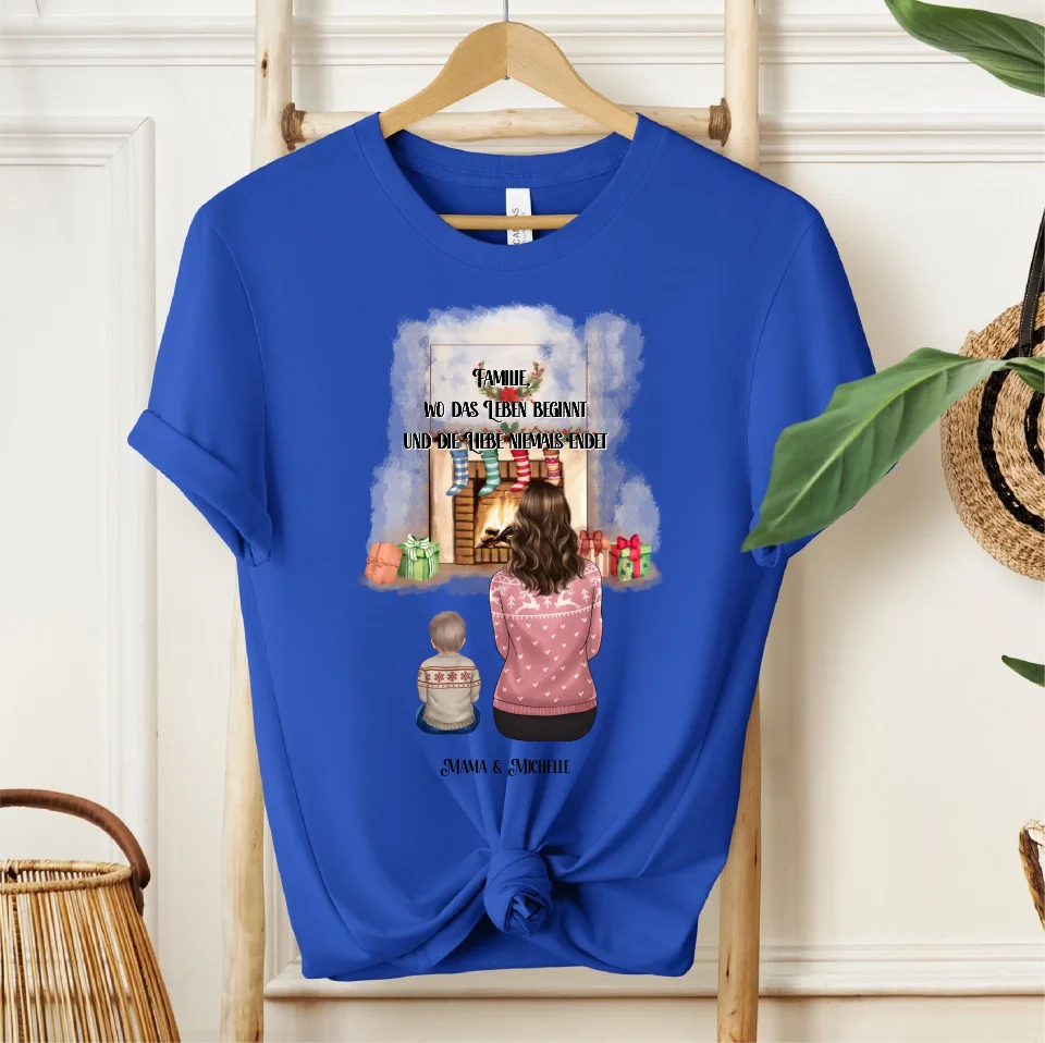 Mama & 1-3 Kinder Winter T-Shirt